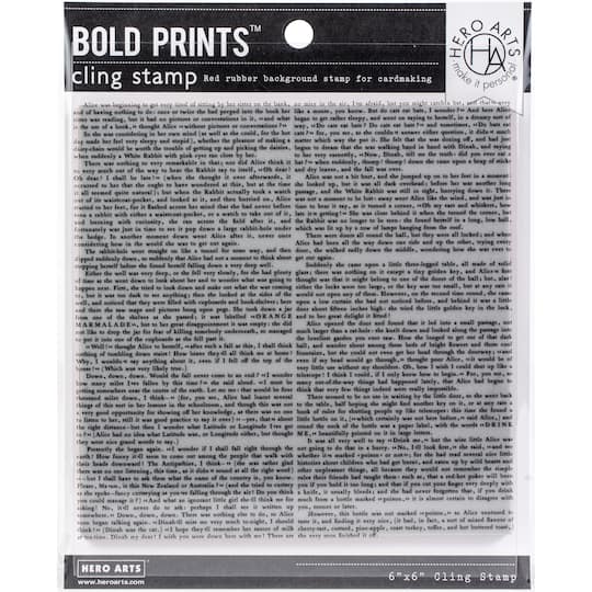Hero Arts&#xAE; Bold Prints&#x2122; Novel Prose Cling Stamp